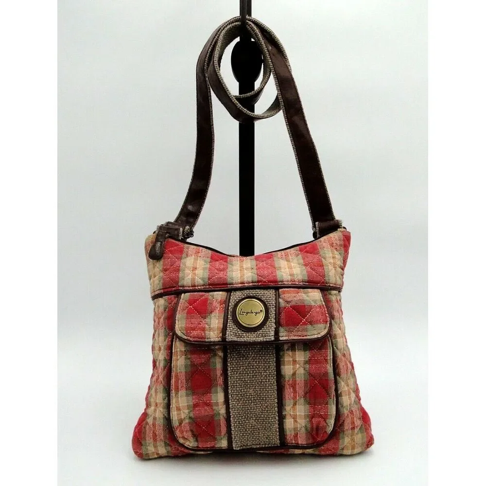Longaberger Homestead‎ Quilted Zippered Handbag Purse